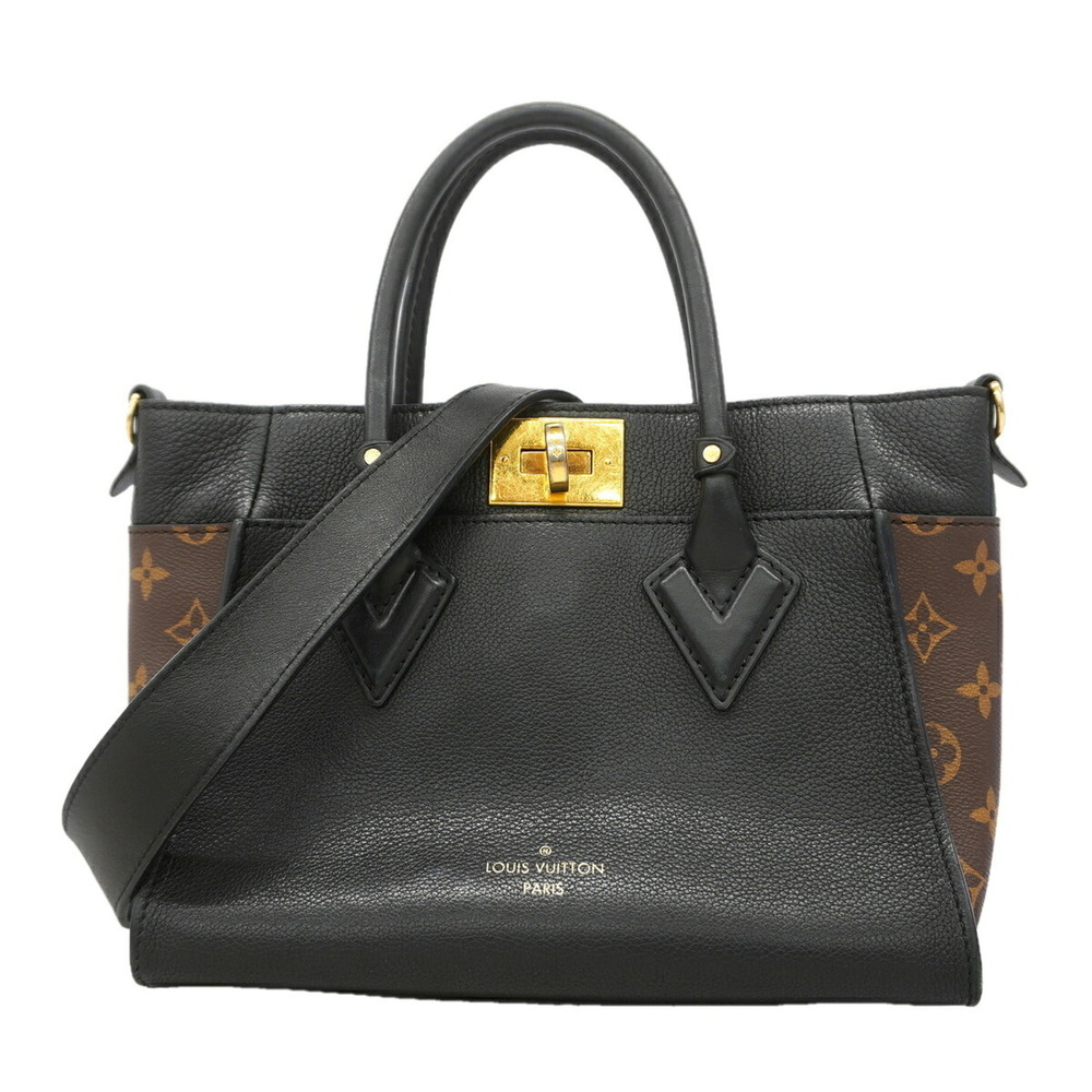 Louis Vuitton Monogram On My Side PM Handbag M57728 Brown Noir 2-way bag for ...
